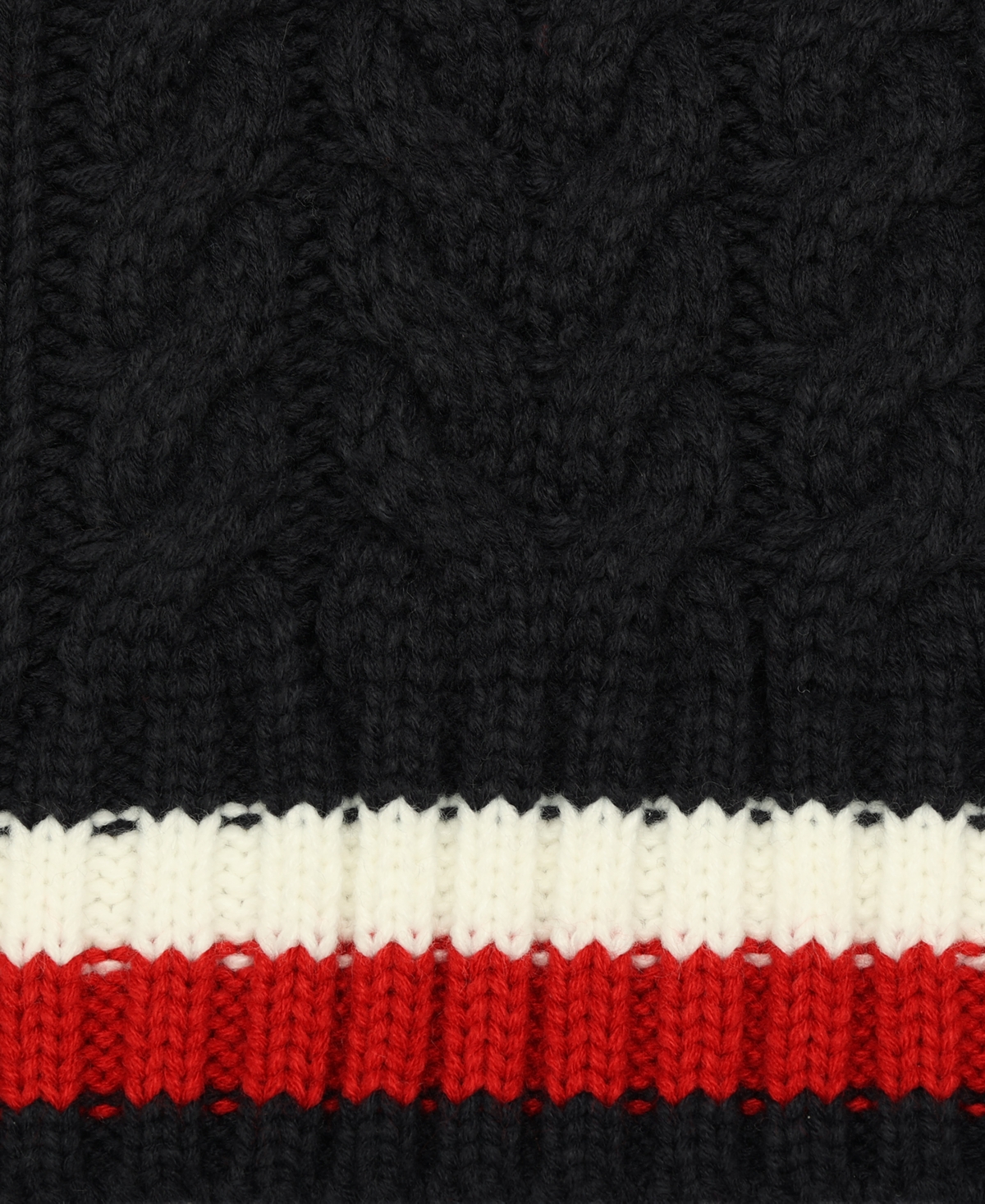 Tommy Hilfiger Men's Cable Knit Global Stripe Scarf In Desert Sky