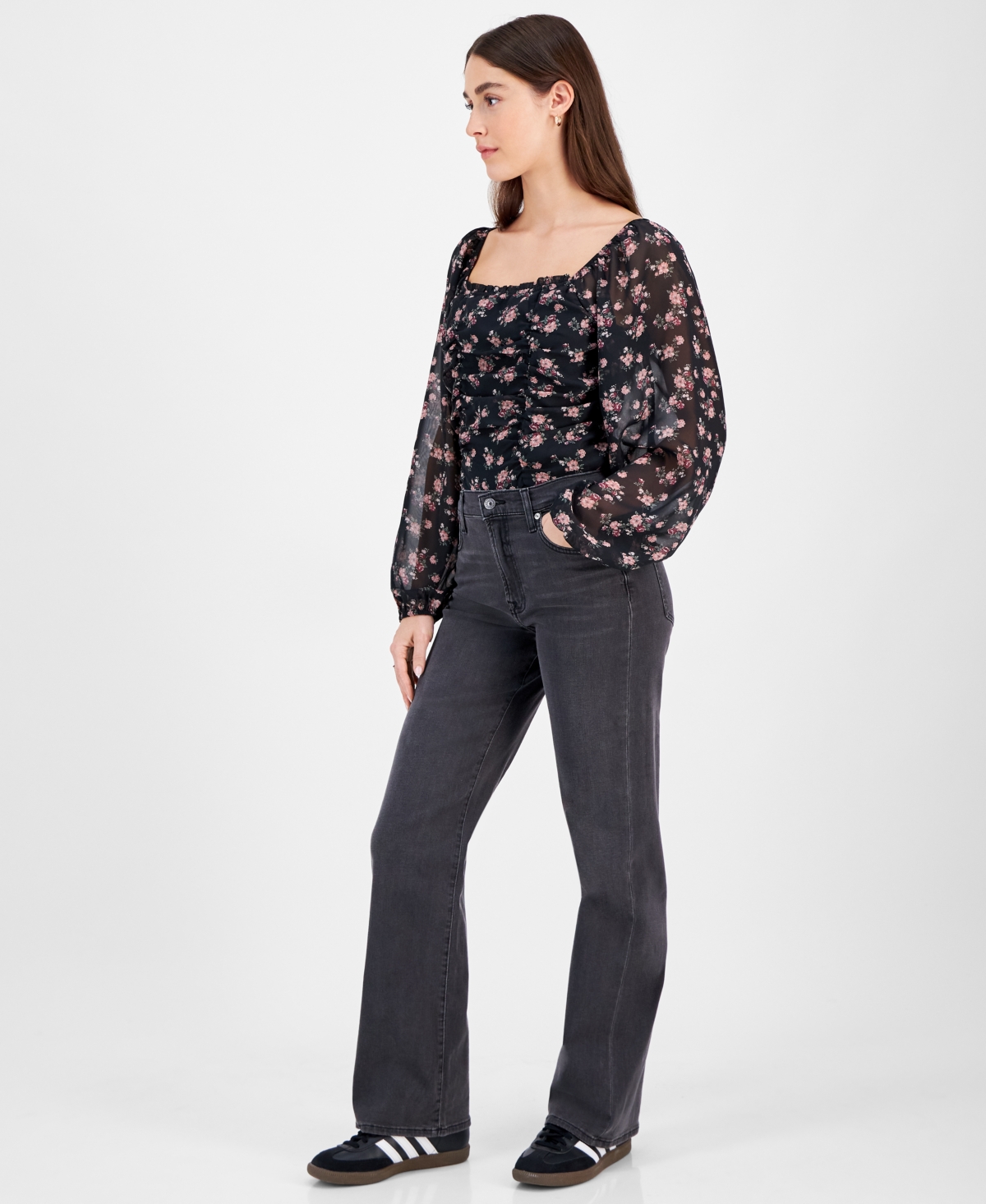 7 For All Mankind Women's Alexa High-Rise Wide-Leg Jeans