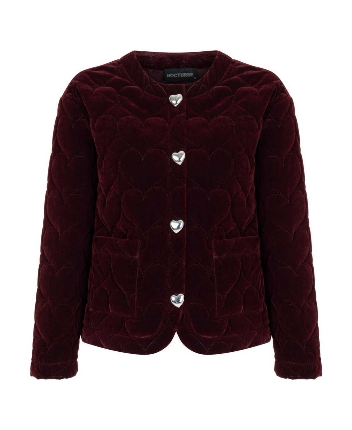 Nocturne Women's Collarless Quilted Jacket