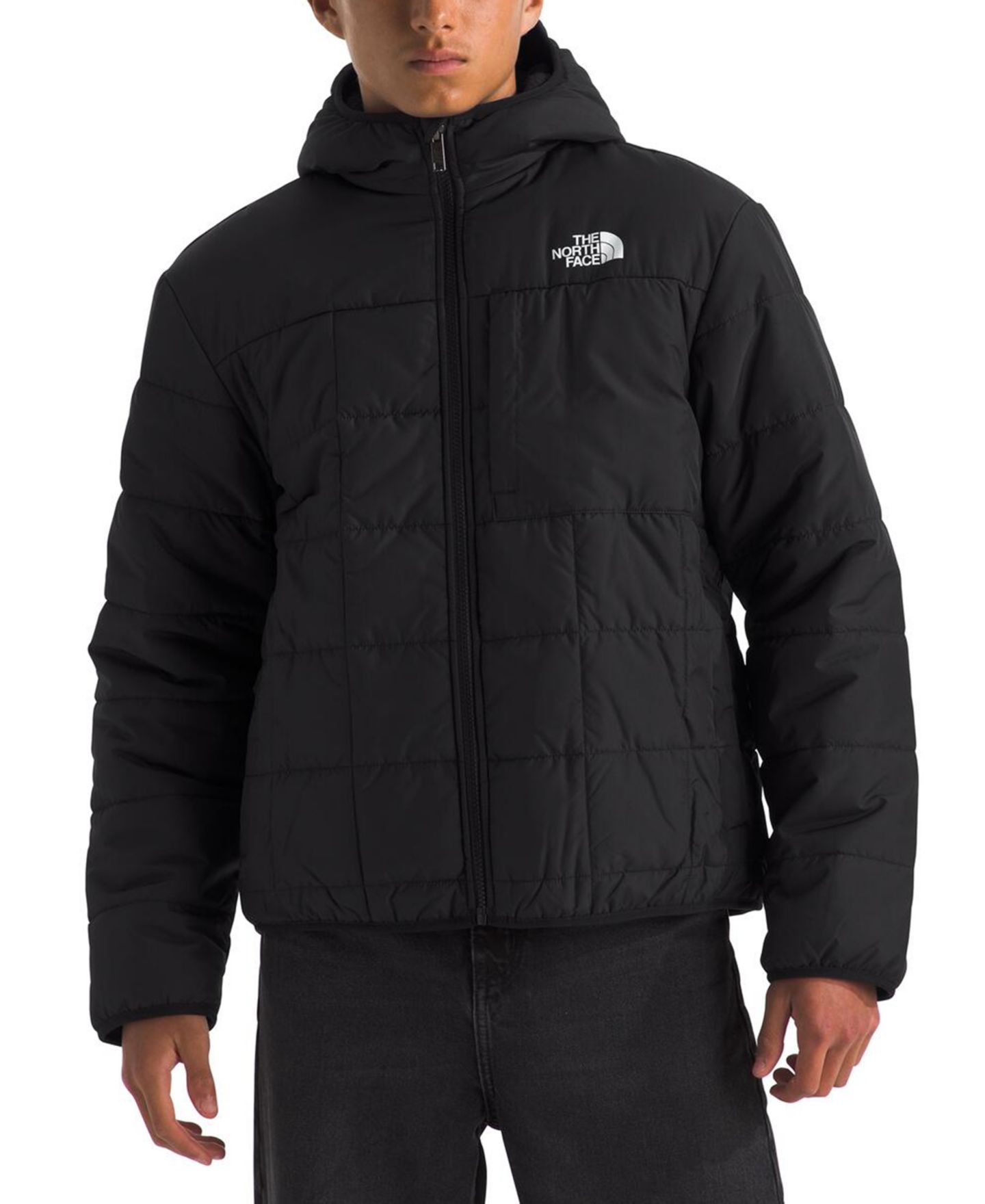 Куртка The North Face Shasta Reversible Full-Zip Hooded Jacket для мальчиков, цвет: Чёрный — фото 3