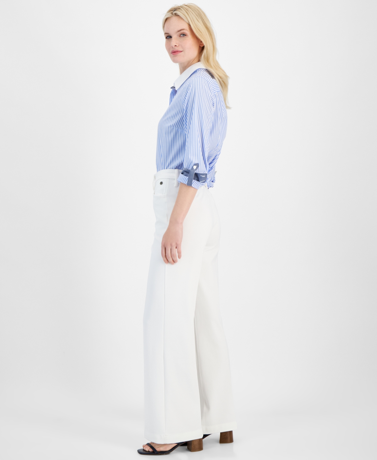 Tommy Hilfiger Women's Ponte Knit Boot-Cut Trousers