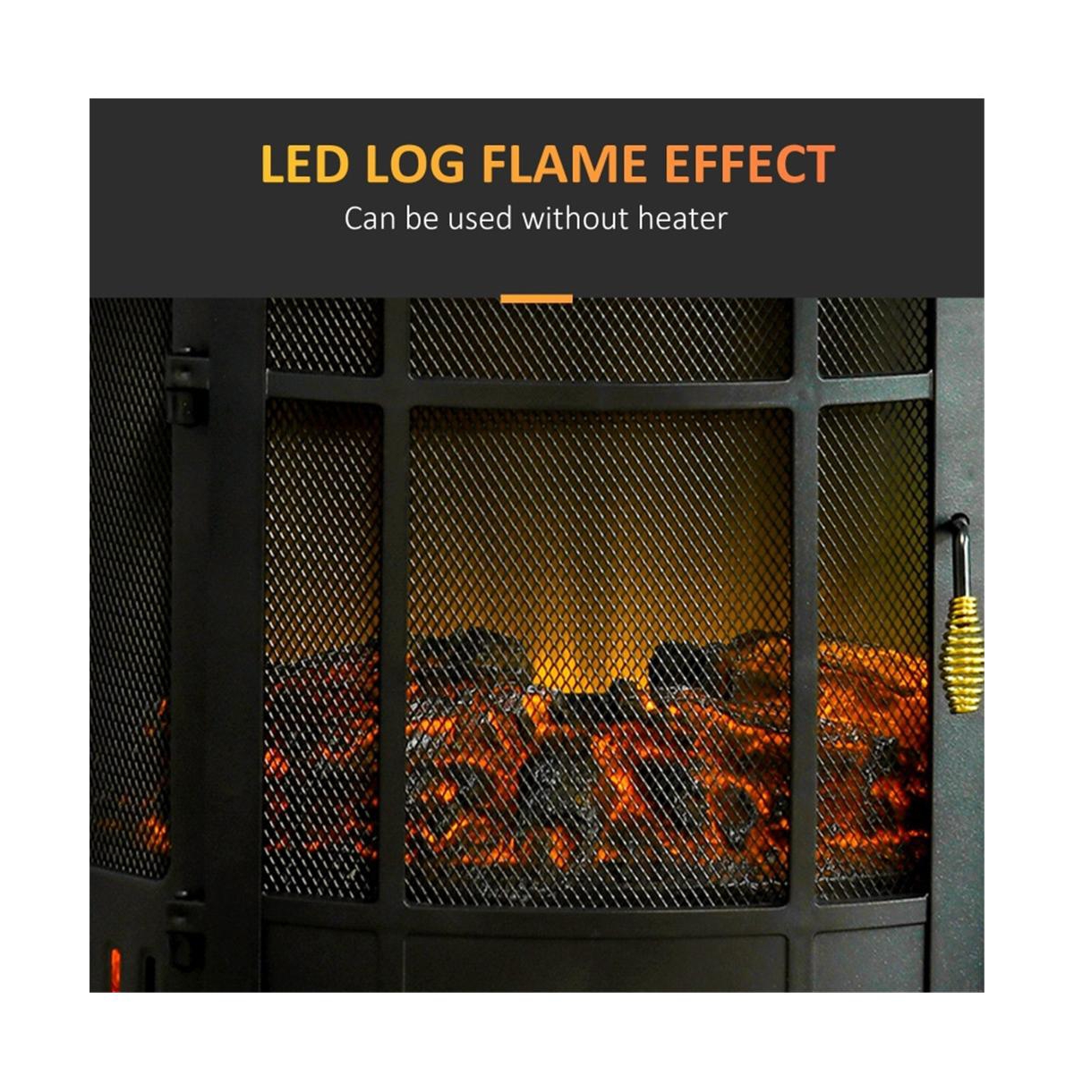 Slickblue 1500W 22-Inch Electric Fireplace: Powerful Heating with Realistic Flame Effect