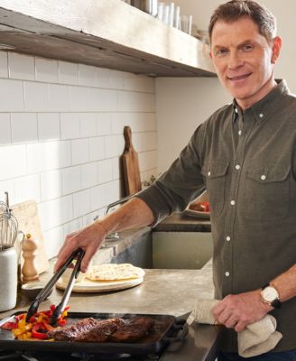 X Bobby Flay Reversible Cast Iron 11" x 16.5" Grill Griddle