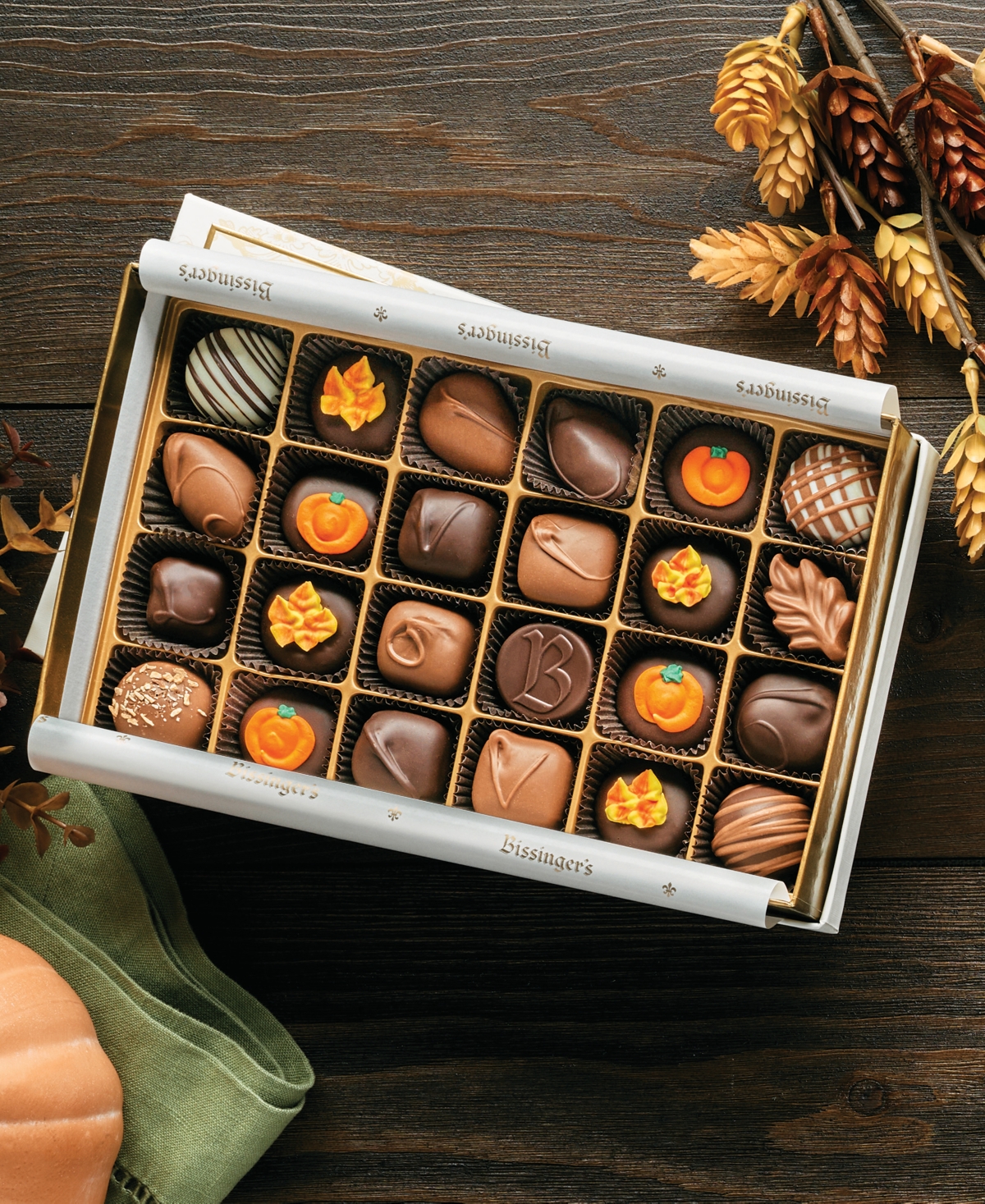 Bissinger's Handcrafted Chocolate Autumn Classic Box Of Chocolates, 25 Piece In No Color