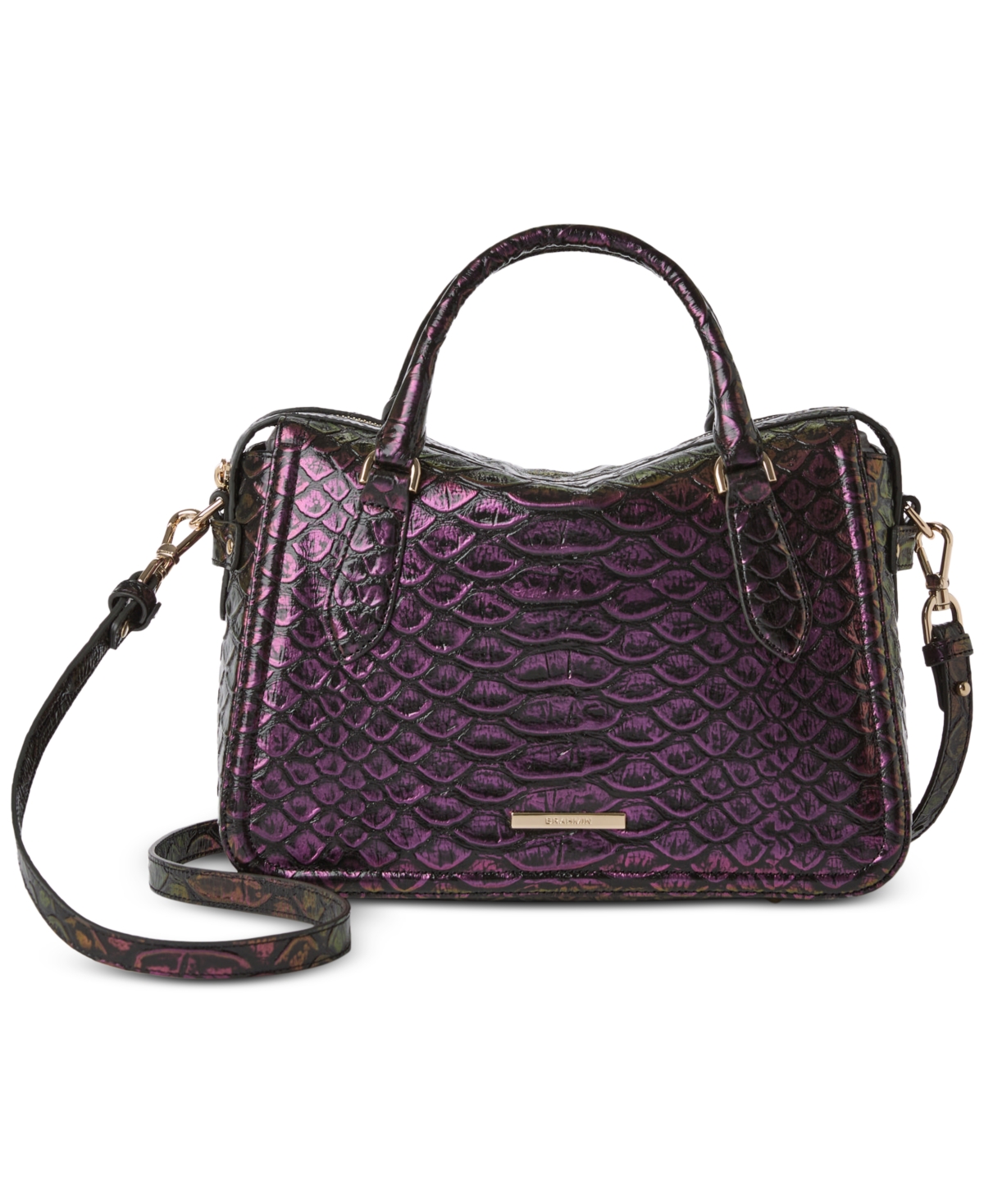 Brahmin Micaela Excelsior Leather Satchel