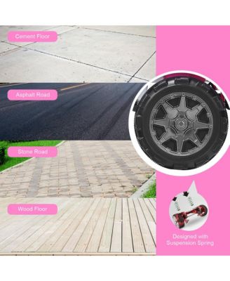 12V Kids Ride On Car 2 Seater Truck RC Electric Vehicles w/ Storage Room