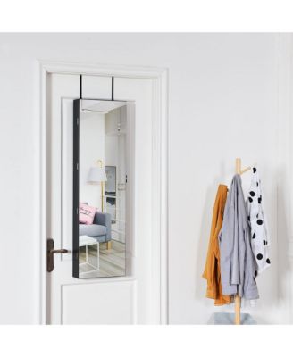 Mirrored Jewelry Cabinet Jewelry Organizer w/2 LED Lights