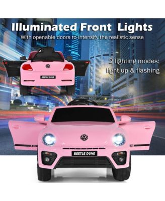 12V Kids Ride On Car Licensed Volkswagen Beetle w/ Remote Control & Music