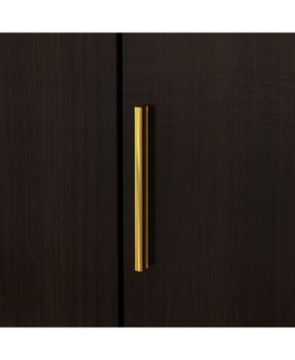 White 4-Door Armoires with Mirror, 2 Hanging Rods, 2-Drawers