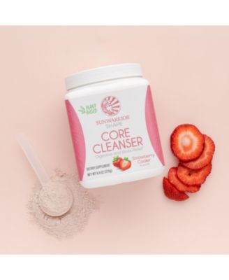 Plant-Based Prebiotic Fiber Blend Powder | Probiotic Enzymes Sunfiber Soy Free Sugar Free Gluten Free Dairy Free | Strawberry Cooler 30 Servings | Shape Core Cleanser