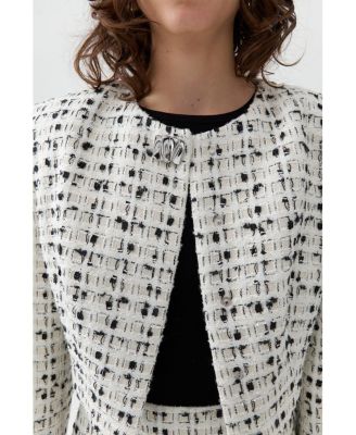 Women's Tweed Crop Jacket