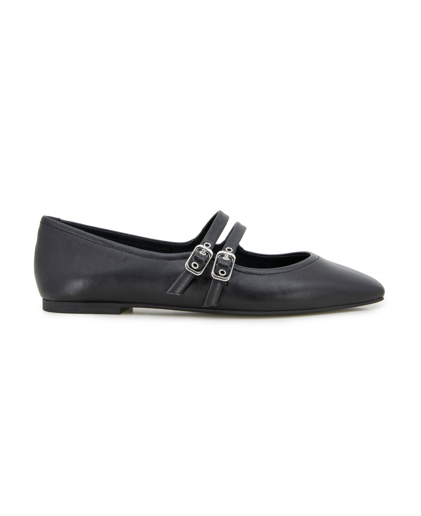 Женские балетки Kenneth Cole New York Jasmine Square Toe Ballet, цвет: Чёрный / Рыжевато-коричневый — фото 6