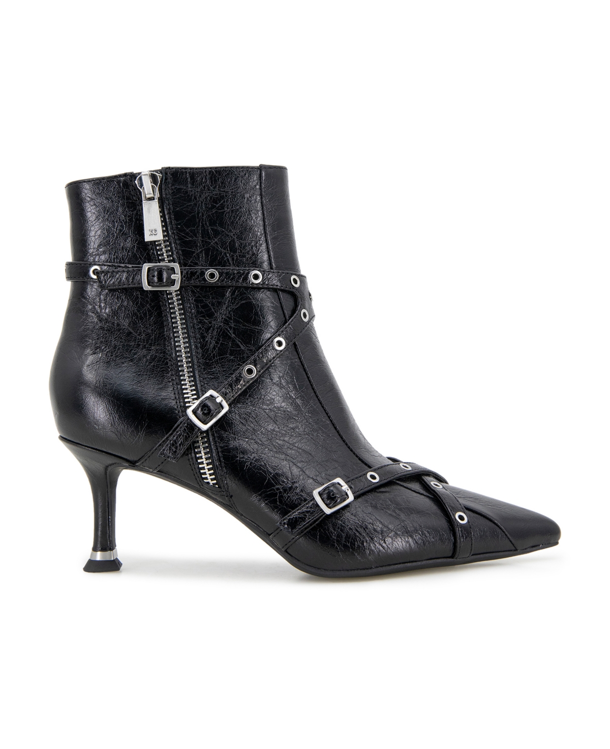 Kenneth Cole New York Women's Umi Biker Booties In Rio Red Leather