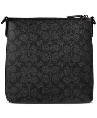 COACH Kitt Signature Coated Canvas Messenger Bag - Macy's
