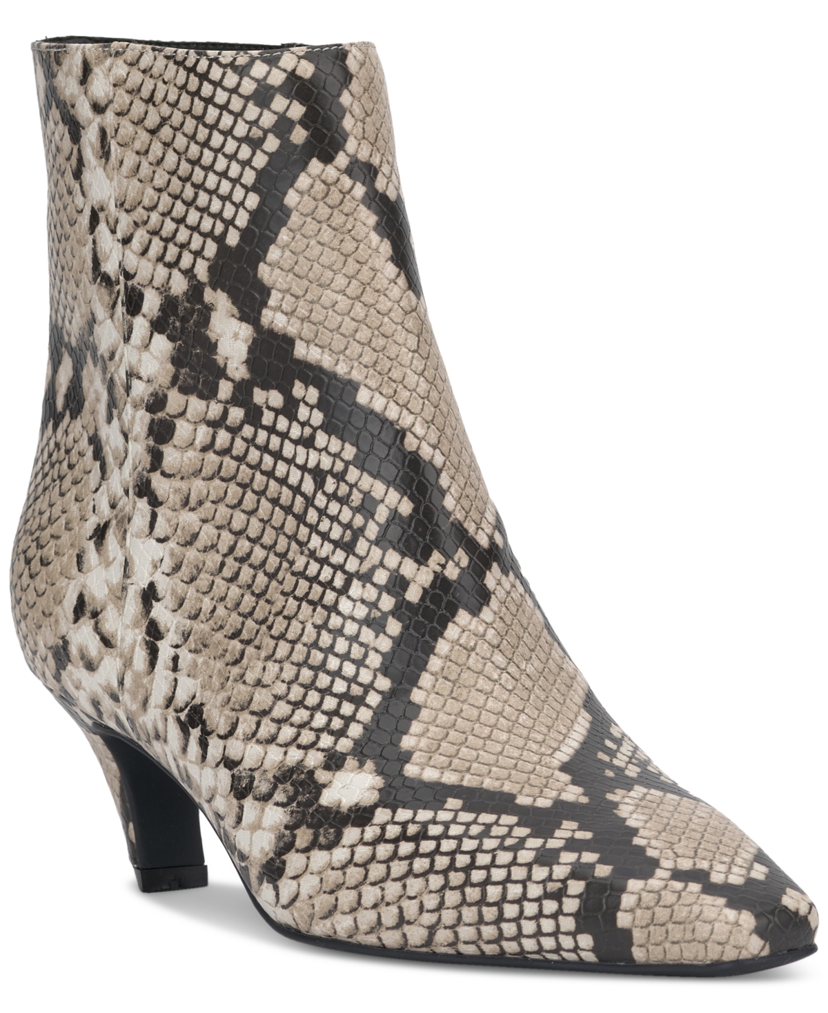 Inc International Concepts Women's Sareya Mid-heel Booties, Created For Macy's In Snake Smooth