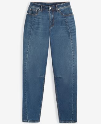 Women's High-Rise Barrel-Leg Jeans, Exclusively at Macy's