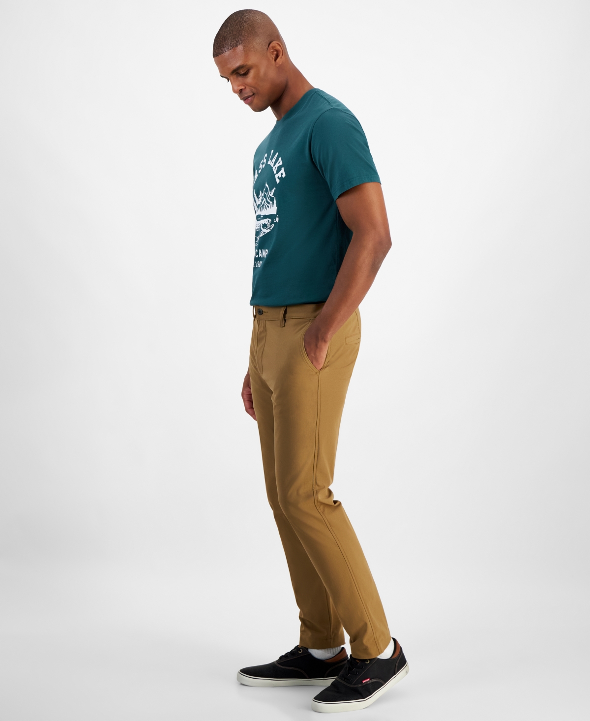 Levi's Men's Xx Slim-tapered Fit Flex-tech Chino Pants In Brown Walnut