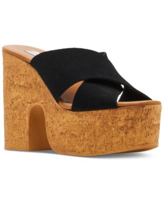 Steve Madden - Women's Saffron Platform Cork Dress Sandals