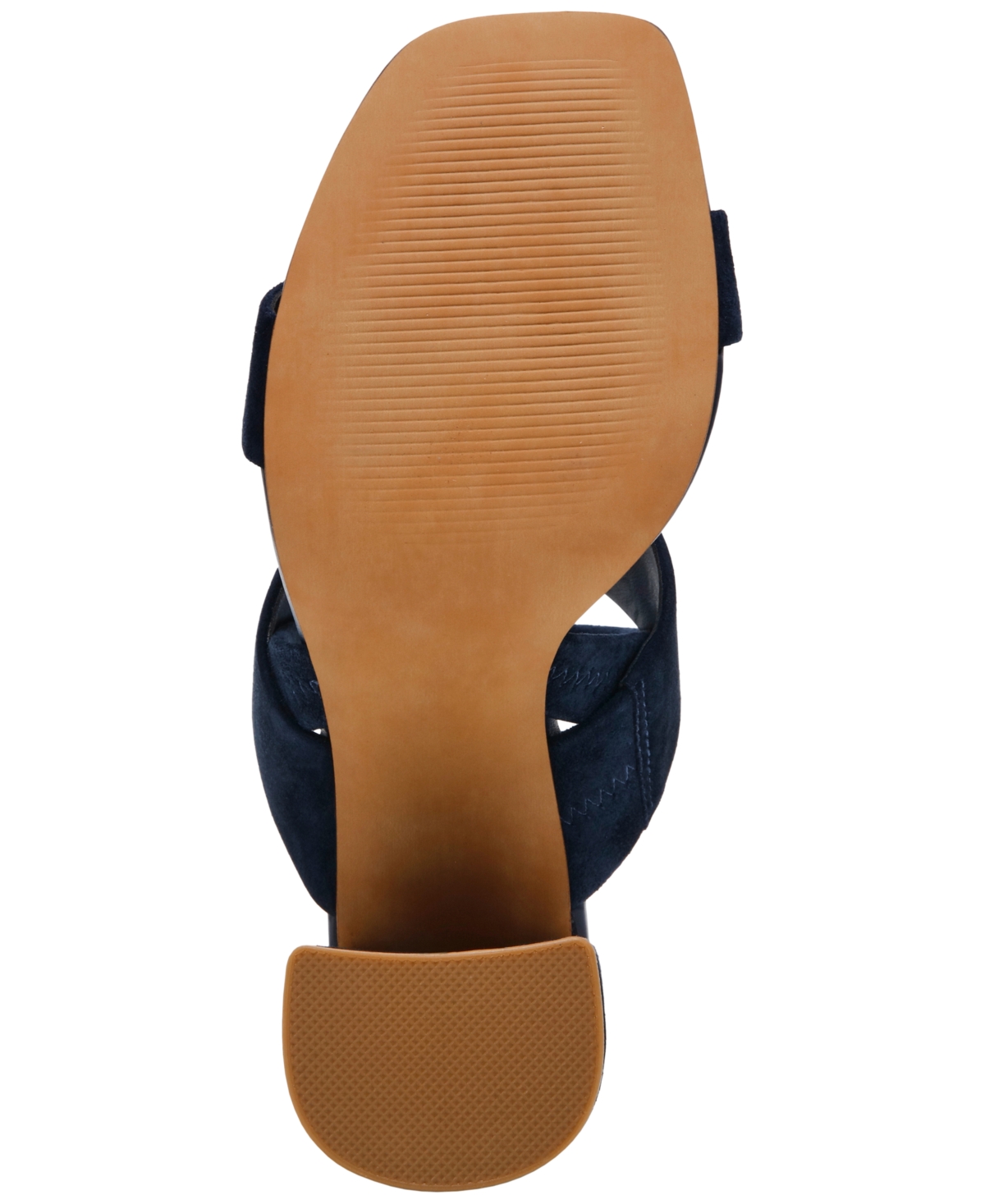 Steve Madden Women's Marbell Slingback Block-heel Sandals In Navy Suede