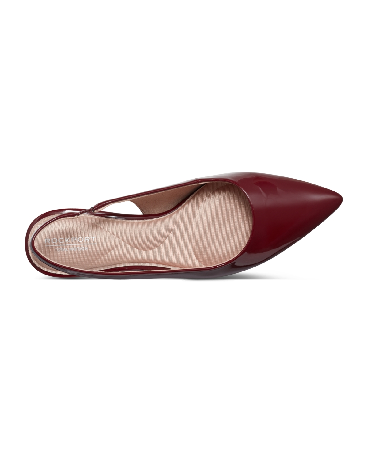 Shop Rockport Women's Corine Pointy Toe Slingback Dress Pumps In Dark Red Patent