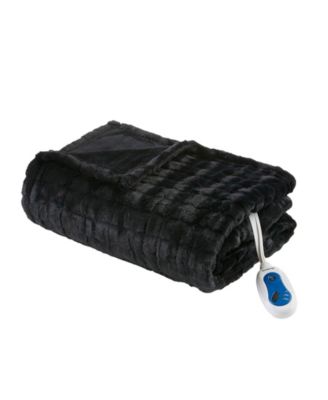Zuri Electric Faux-Fur Throw, 50" x 70"