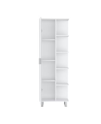 Keller Linen Cabinet 63" H, with 1 door and 9 shelves