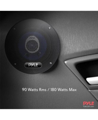 4" Two-Way Car Speakers, 180 Watt, Blue