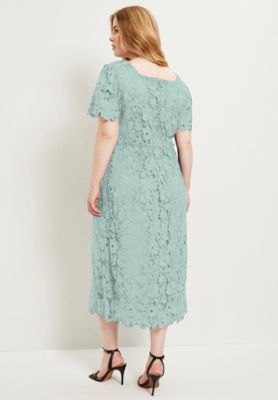 Women's Square-Neck Lace Dress