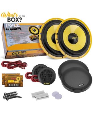 6.5" Component Car Speaker Kit, 400 Watt, 2-Way System
