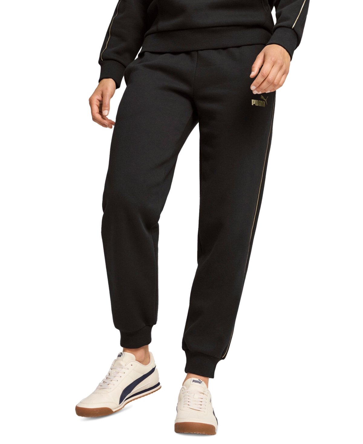 Puma Women's Metallic Fleece Joggers