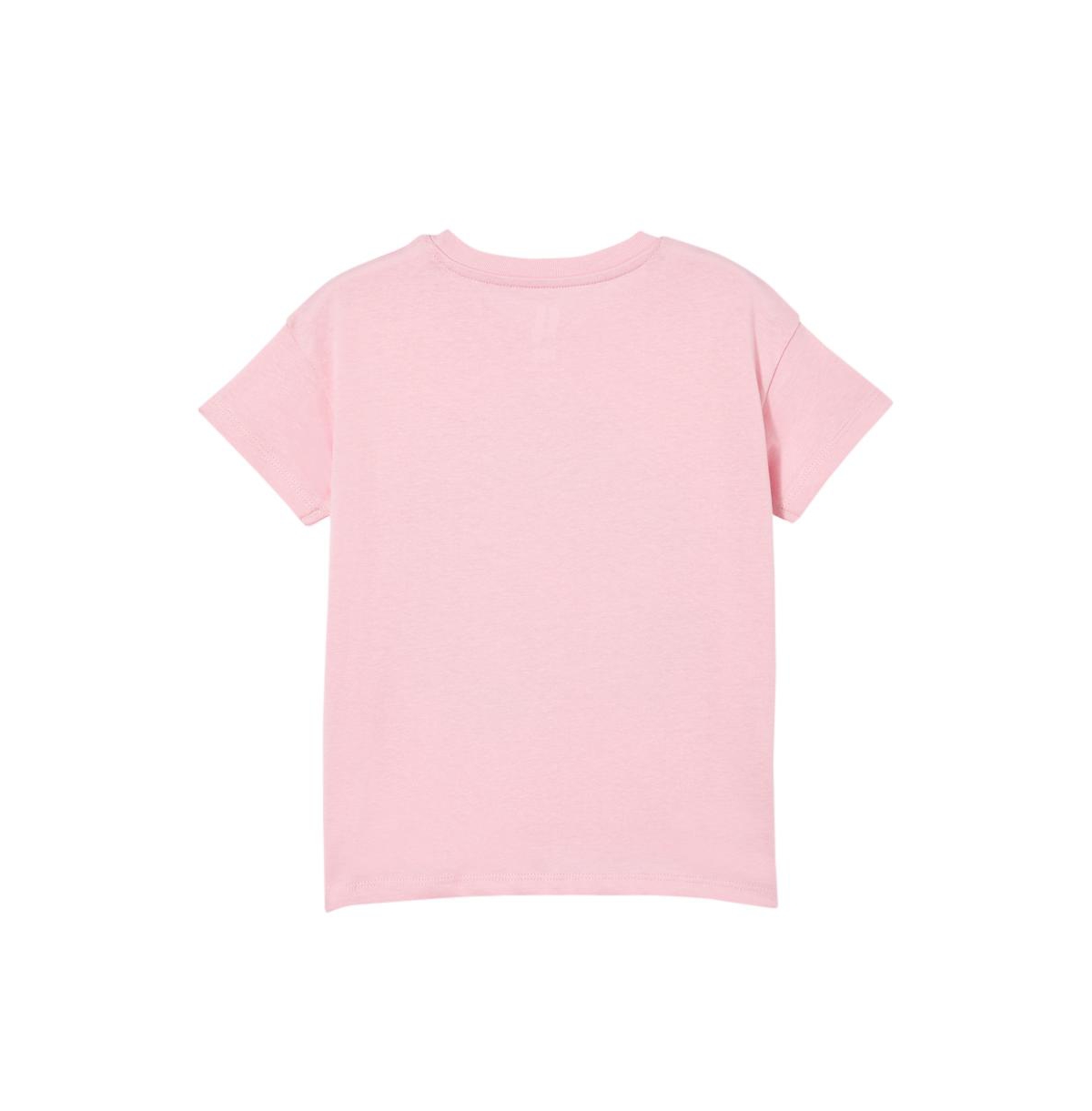 Cotton On Girls Little/Big Poppy Short Sleeve Graphic Print Tee -believe in you unicorn