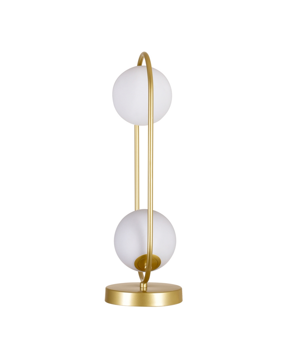 Cwi Lighting 19" Metal Celeste 2 Light Lamp In Medallion Gold