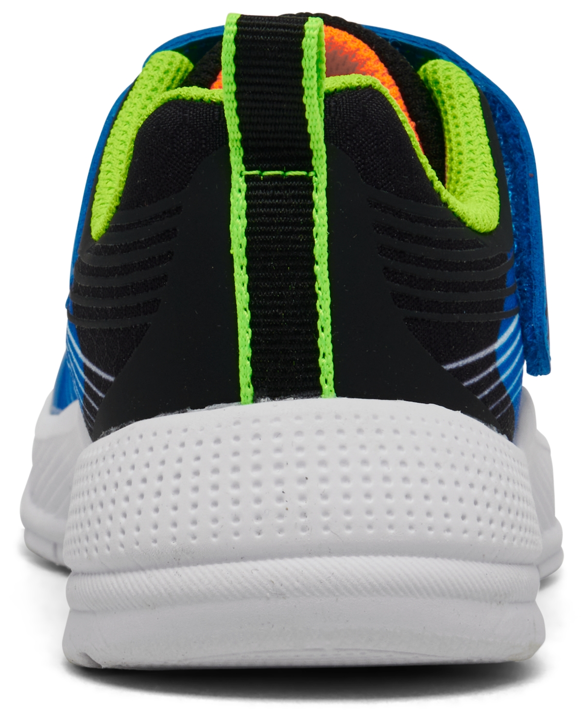 Skechers Toddler Boys' Microspec Advance Fastening Strap Casual Sneakers From Finish Line In Blue