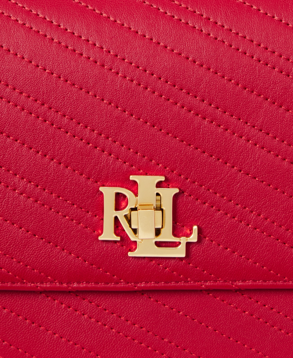 Lauren Ralph Lauren Sophee Stitched Nappa Leather Small Convertible Crossbody Bag