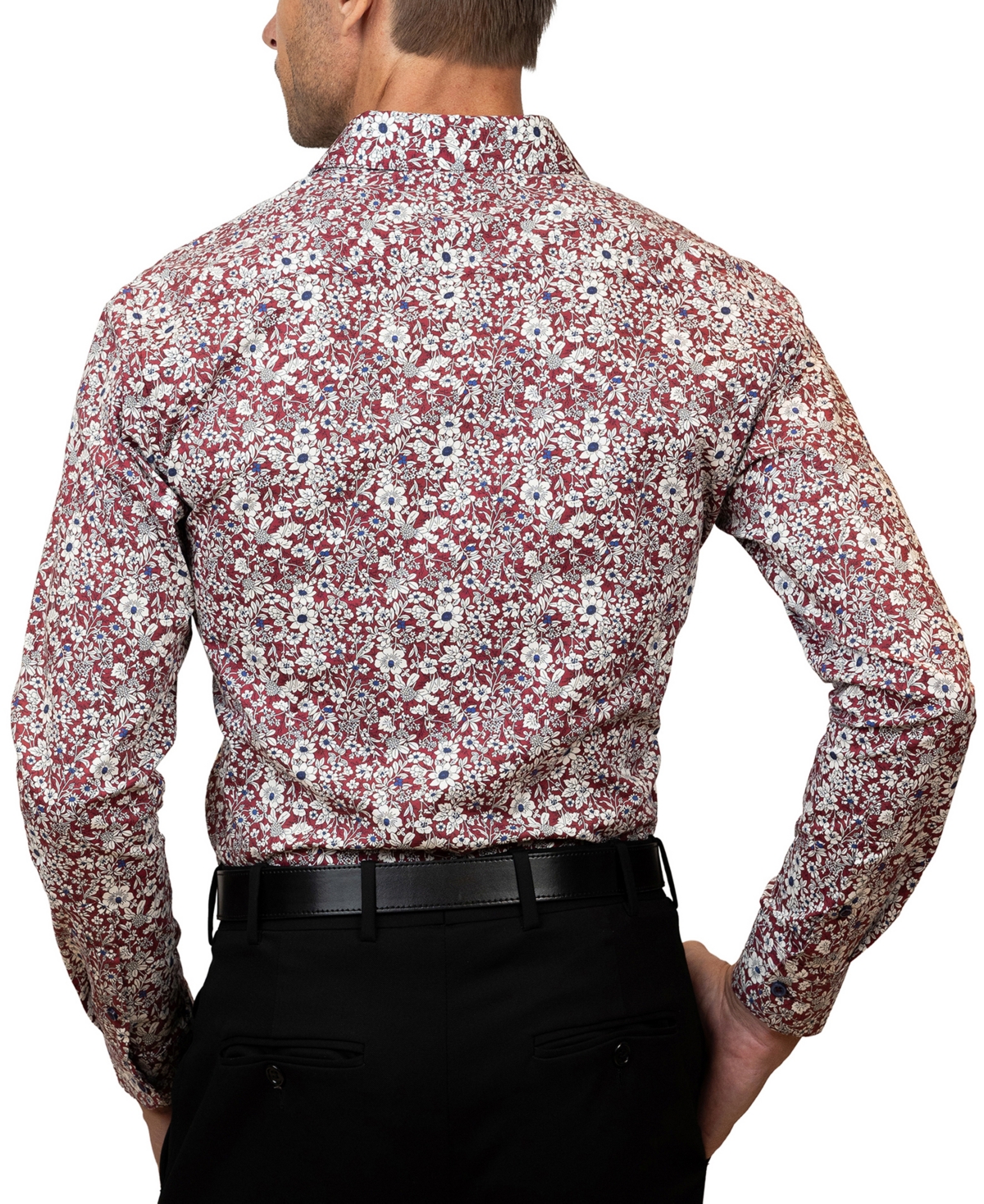 Tayion Collection Men's Slim-Fit Dress Shirt