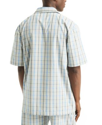 Men's Crafted Plaid Camp Sleep Pajama Shirt