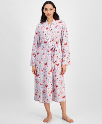Charter Club - Women's Cotton Floral Long Robe