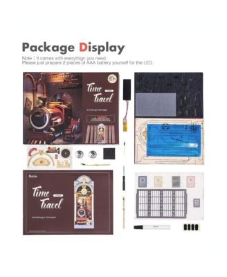 DIY 3D Book Nook Kit Time Travel 246pcs