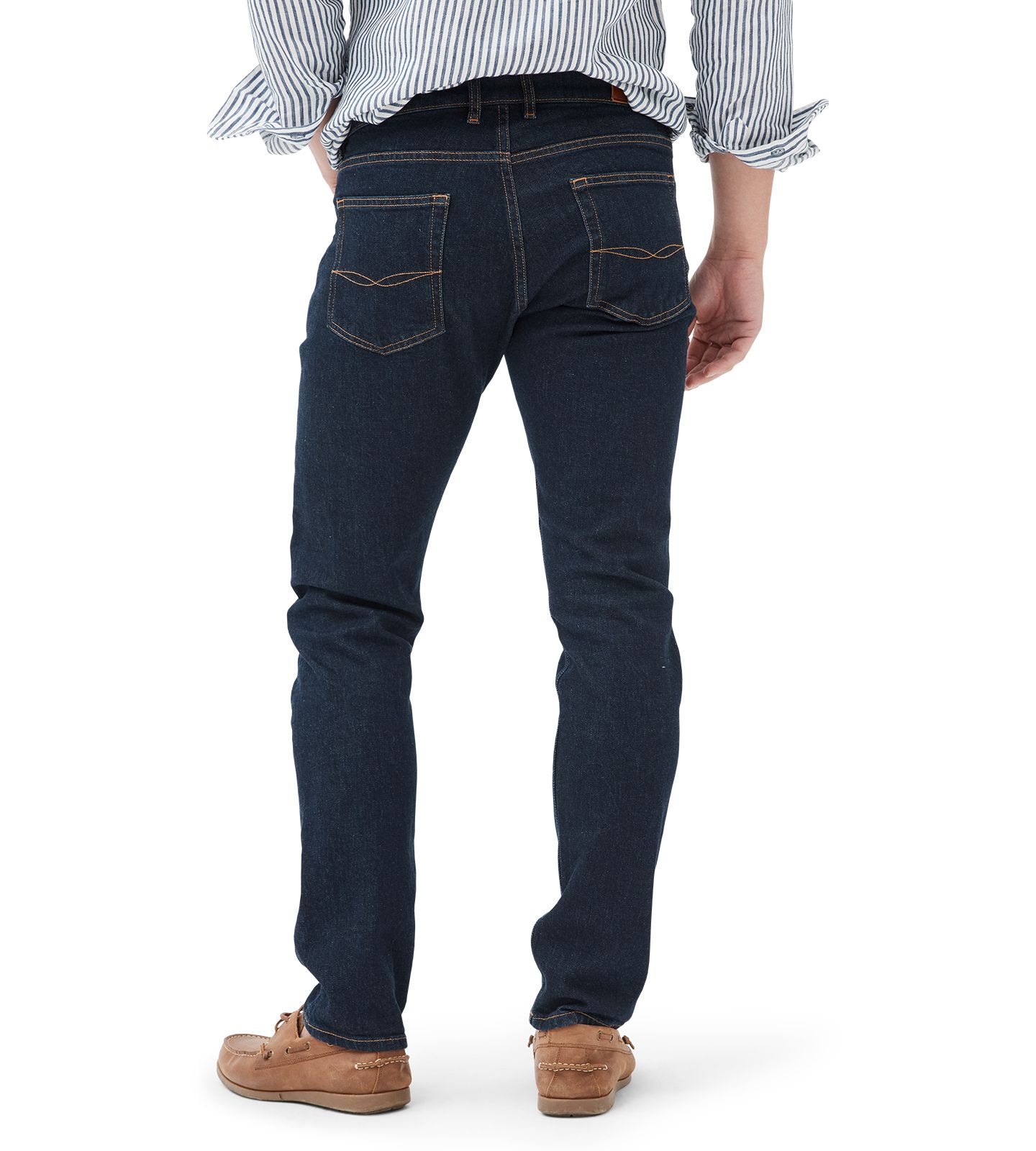 Мужские джинсы Rodd & Gunn Sutton Straight Fit Denim Jeans, цвет: Тёмный синий — фото 3