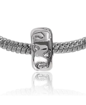 Stitch Fashion 7" Charm Bracelet with Blue and Silver Tone Enamel Beads