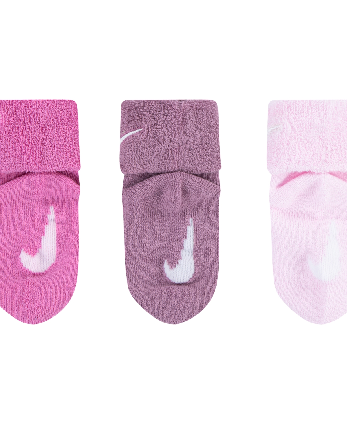 Nike Baby Boys Or Baby Girls Multi Logo Socks, Pack Of 6 In Magic Flamingo