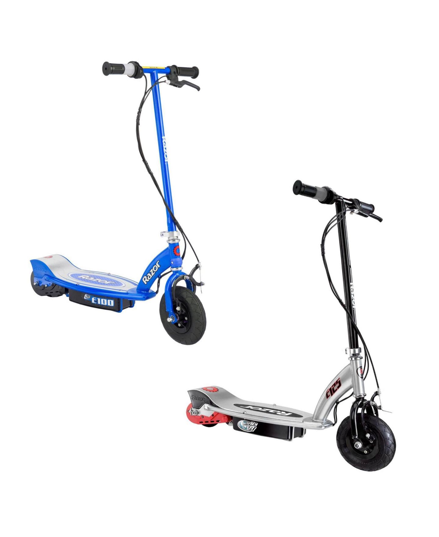 Детские игрушки Razor E100 Motorized Rechargeable Electric Scooters, 2-Pack, Ages 8+ — фото 1