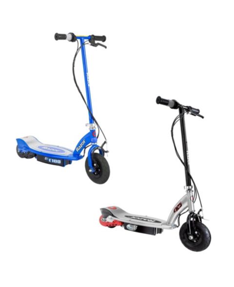 Детские игрушки Razor E100 Motorized Rechargeable Electric Scooters, 2-Pack, Ages 8+