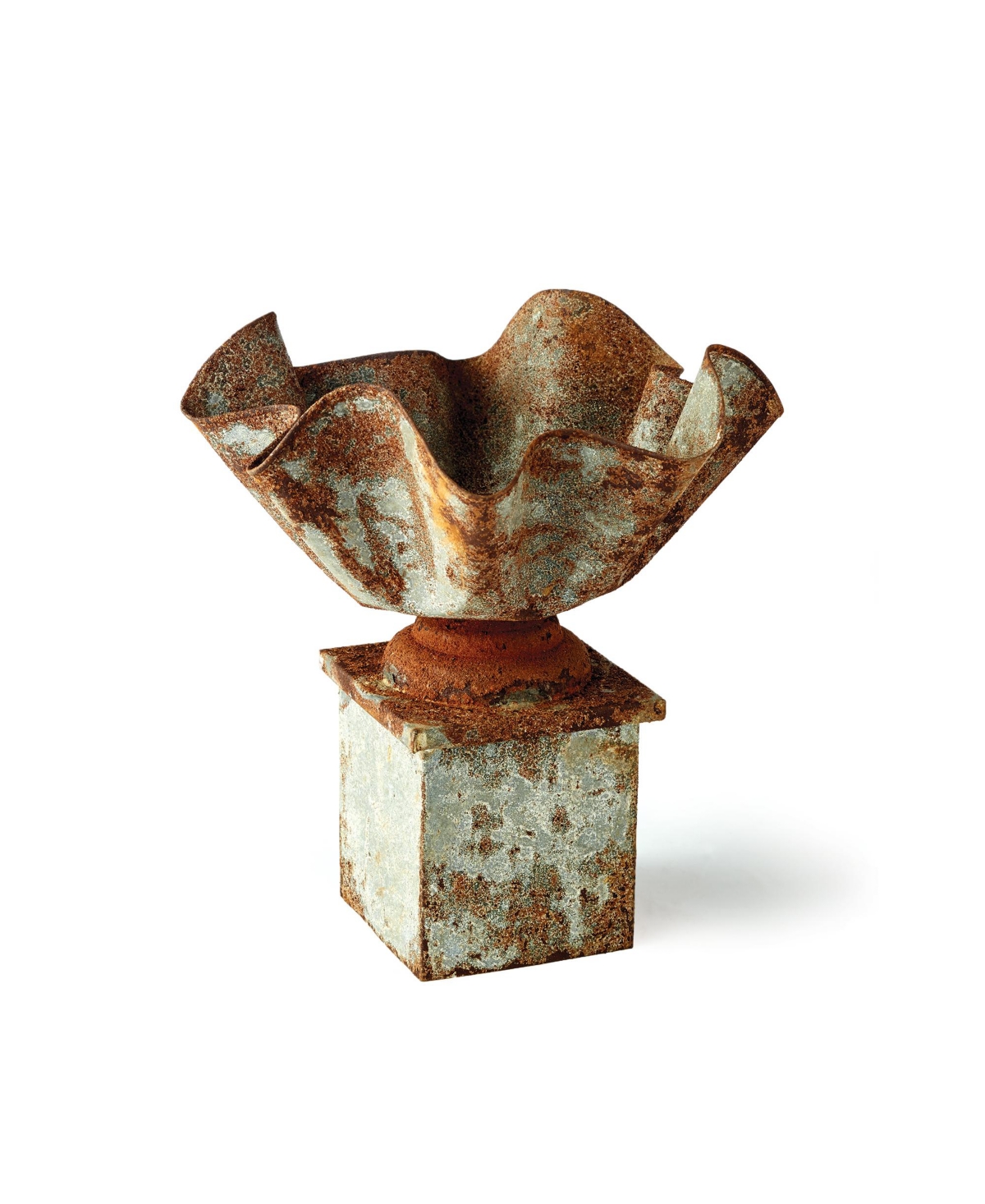 Galvanized Handkerchief Planter - Grey