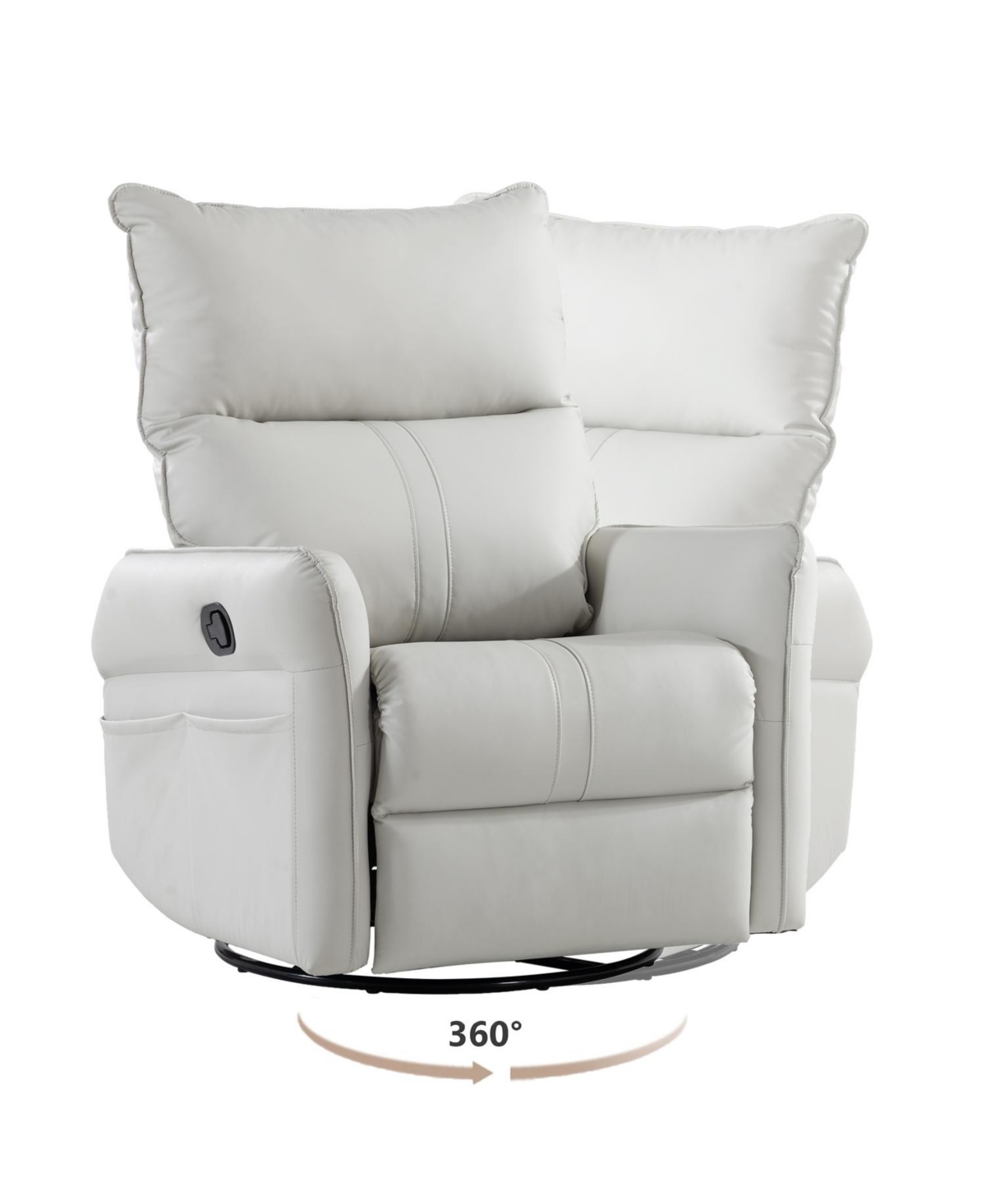 Slickblue 360-Degree Swivel Rocking Recliner Chair Perfect Nursery Rocking Chair for Comfort and Style