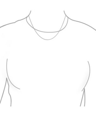 Thin Spiga Wheat Chain Necklace .925 Sterling Silver 2.5 MM 030 Gauge