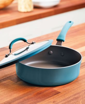Cook + Create Aluminum Nonstick Saute Pan with Lid, 3 Quart