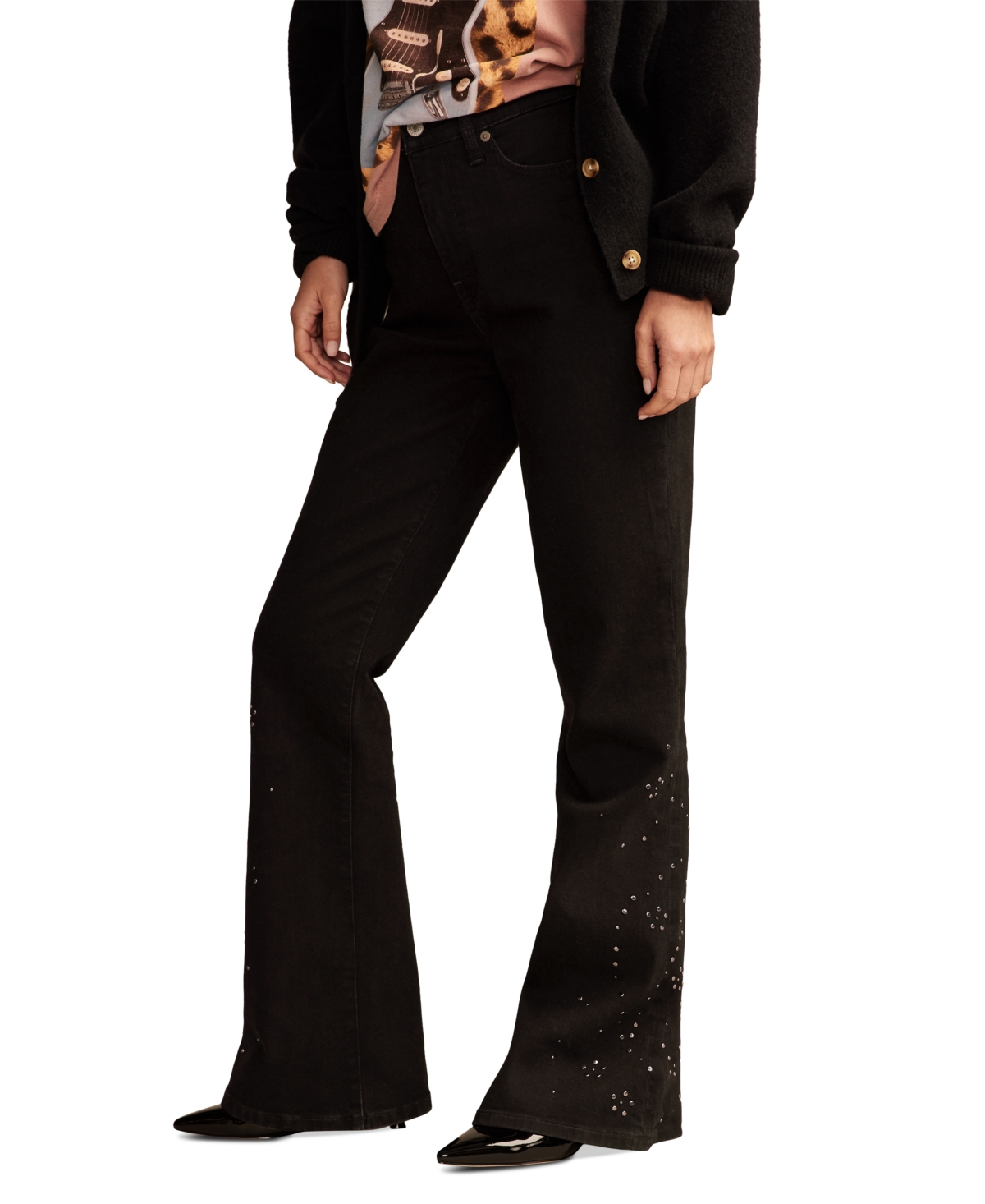 Shop Lucky Brand Women's Lucky Legend Stevie Flare-leg Jeans In Smitten Wash