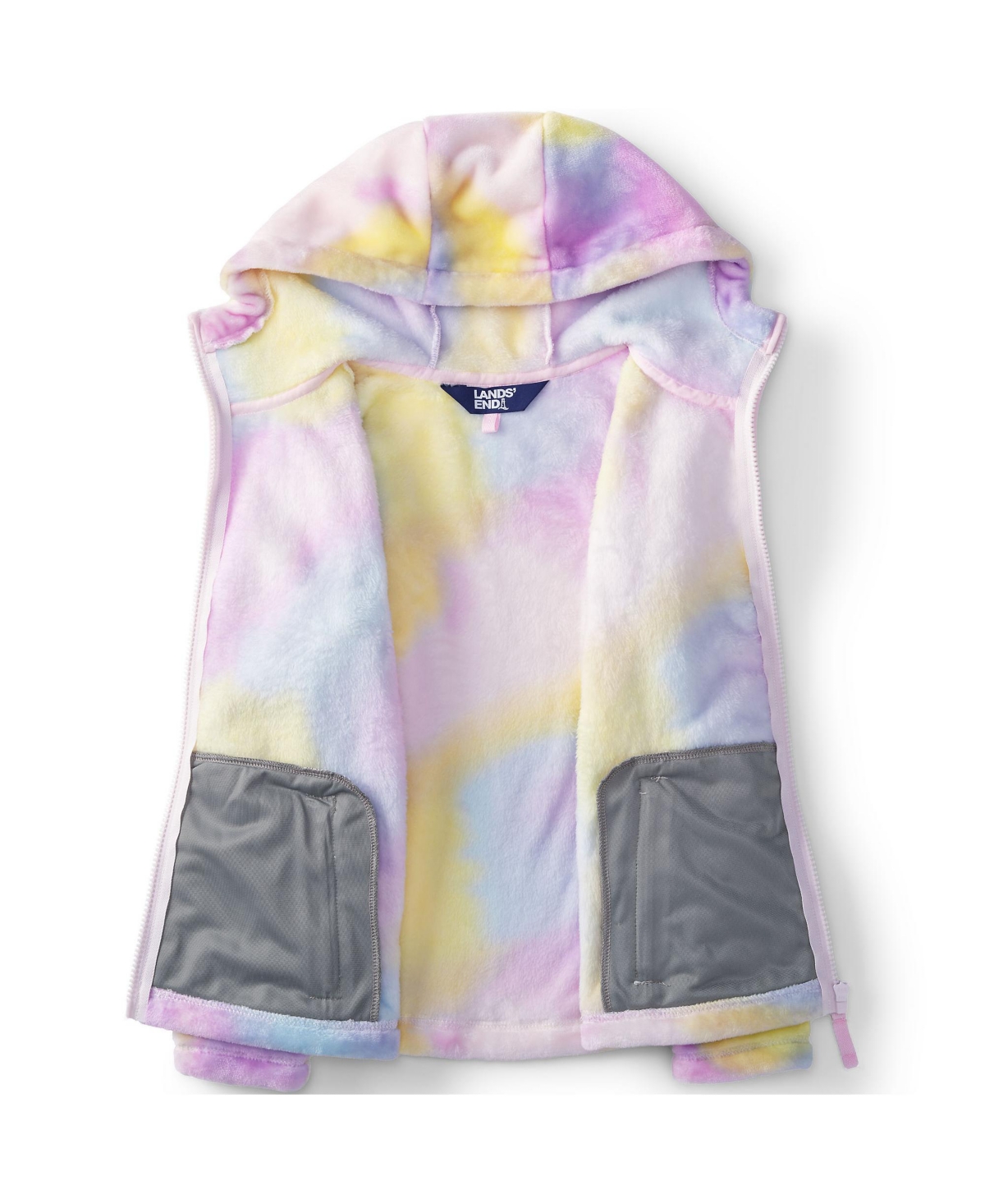 Lands' End Big Girls Plus Softest Fleece Hoodie