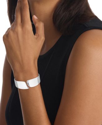 Stainless Steel Pav&eacute; Cuff Bracelet